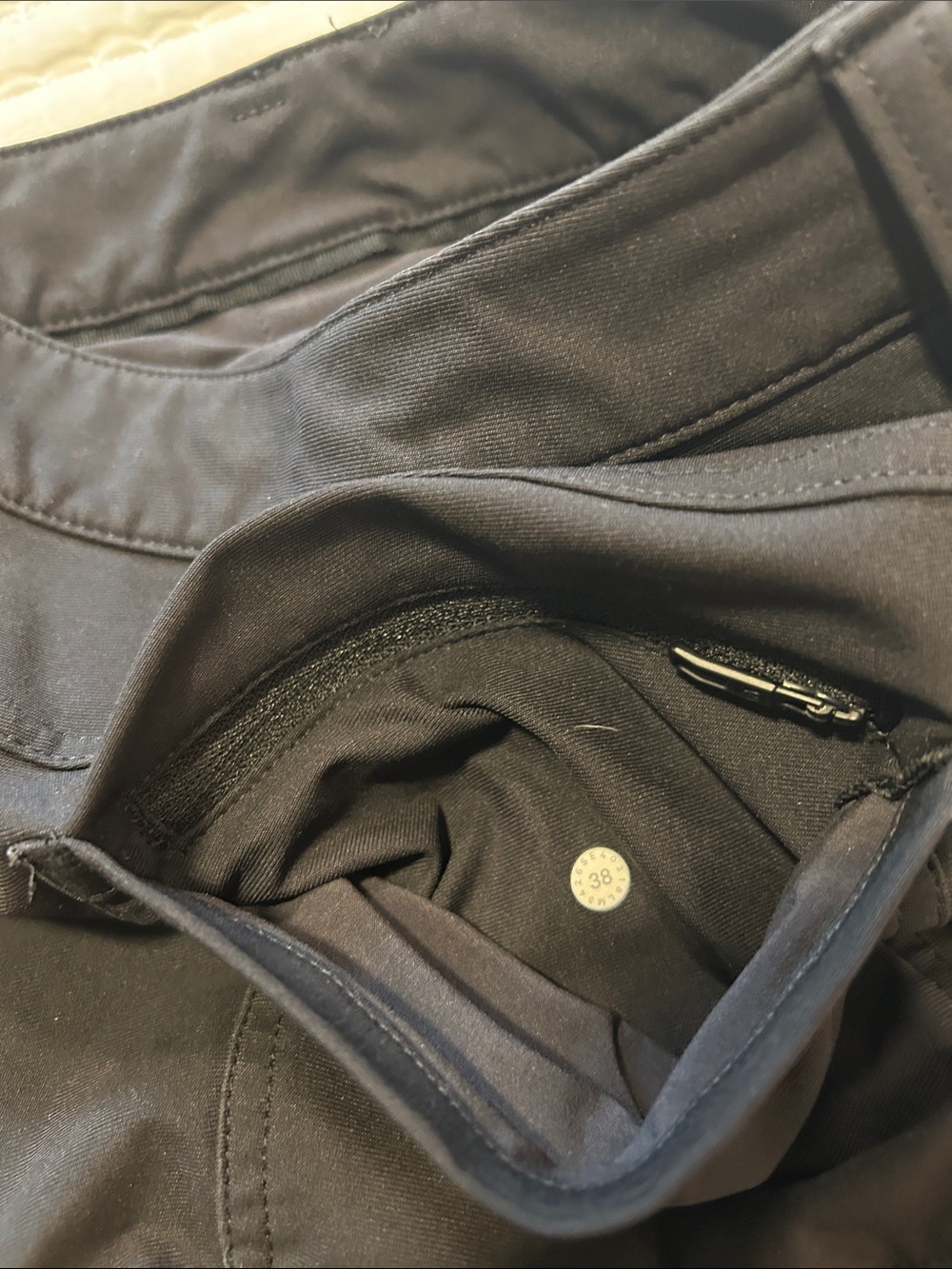lululemon athletica Black Men's Chino-Style Performance Pants 38” waist - Picture 5 of 7